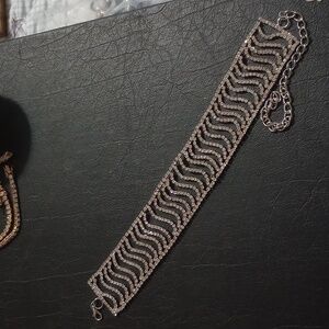 Rhinestone choker